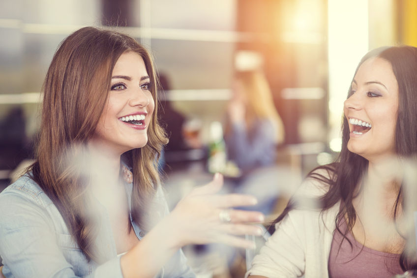 women at lunch